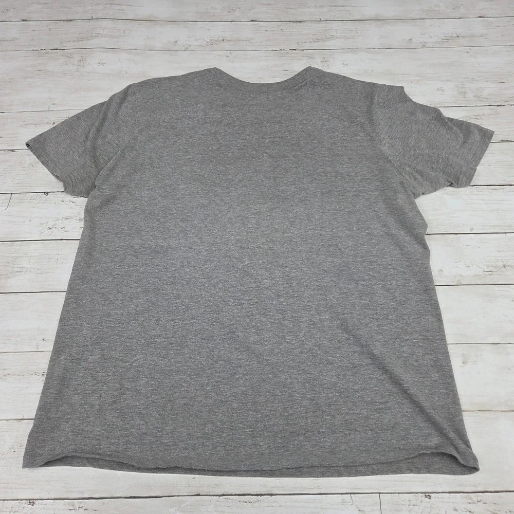 Nike The Nike Tee Graphic T-Shirt Athletic Cut Men Large Grey Blue 581418-06G